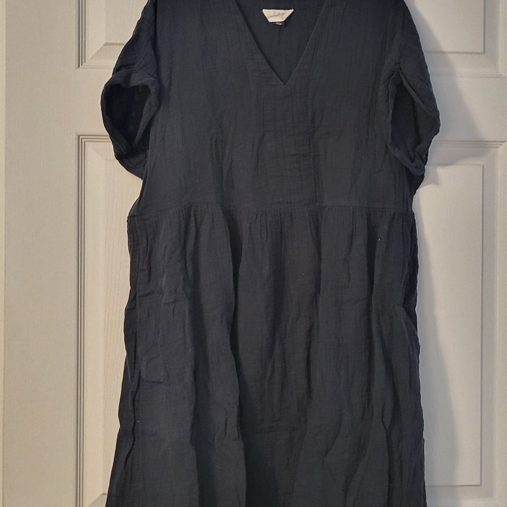 Universal Thread Charcoal V-Neck Mini Dress